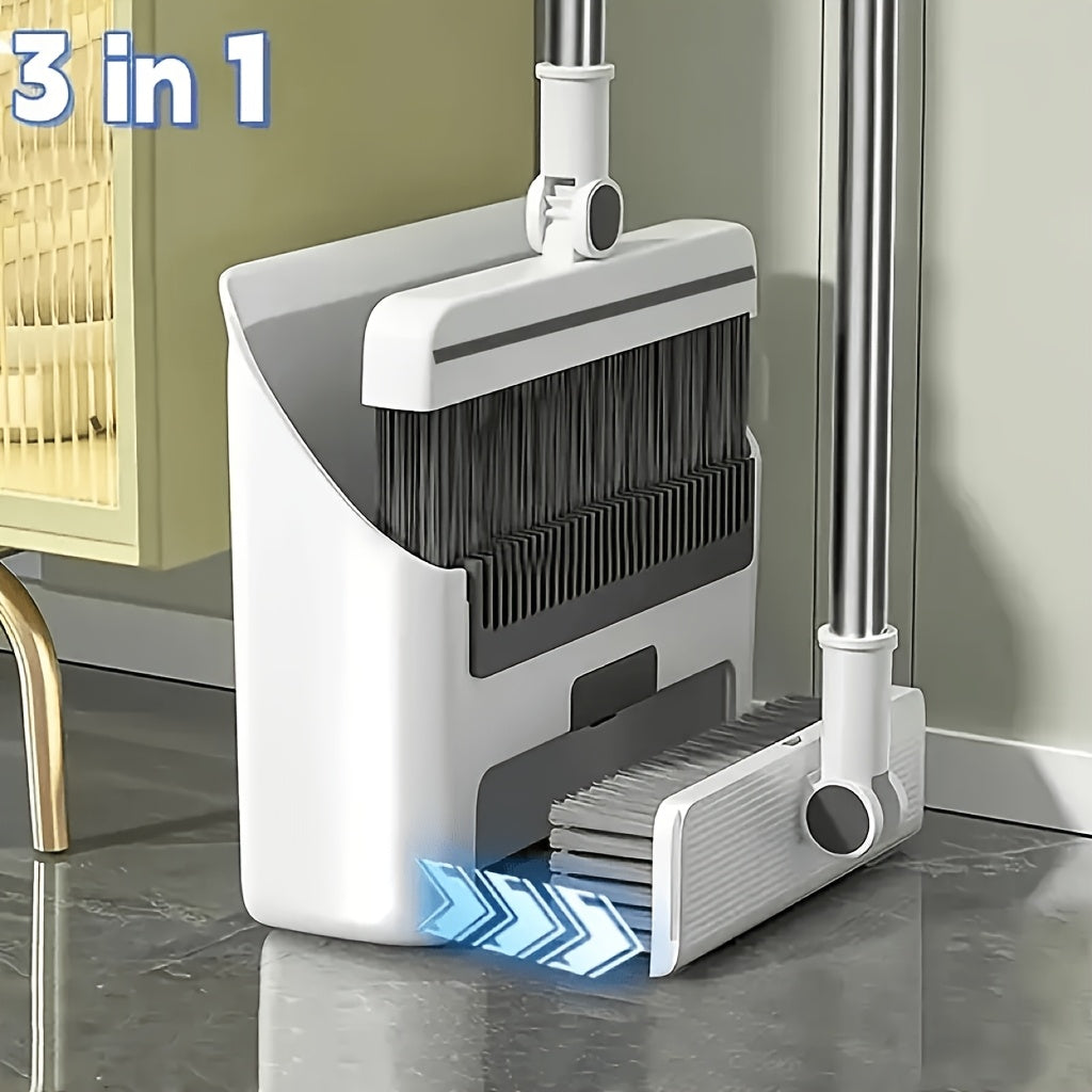 SWEEPFLOW – Compact Broom Dustpan Cleaning Set
