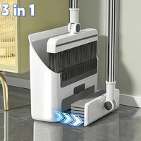 SWEEPFLOW – Compact Broom Dustpan Cleaning Set