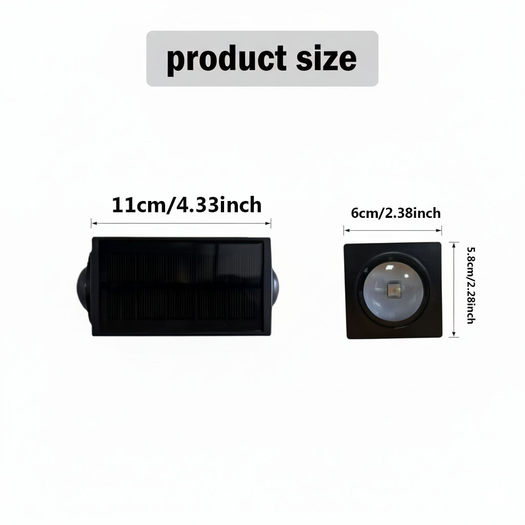 LumaFence - Solar ColorGlow Outdoor Wall Lamp Set