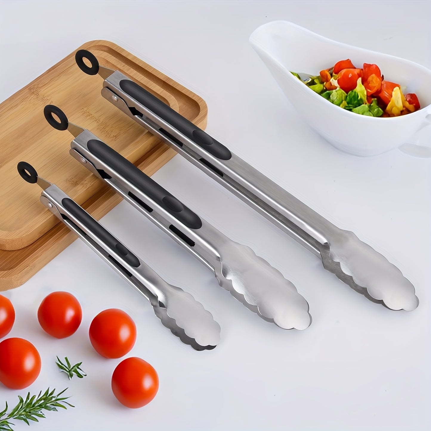 TONGIX – Stainless Steel Locking Kitchen Tongs
