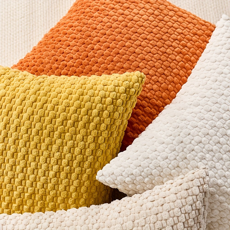 CORDFLOW – Housses de coussin à texture bulle pour décoration canapé et chambre