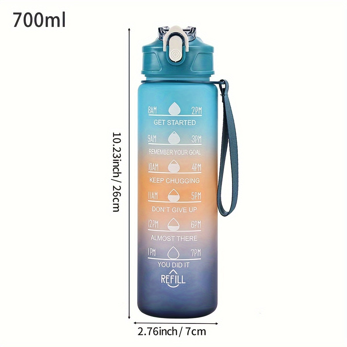 HYDRAGRAD – Gradient Water Bottle with Straw