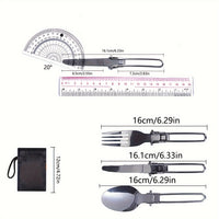 HIKEFLOW – Backpacking Cookware Kit with Fork & Spoon