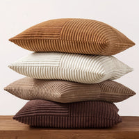 Loomara - Retro Corduroy Patchwork Pillow Covers