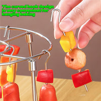GRILLTOWER – Support vertical pour brochettes en acier inoxydable