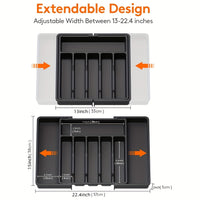 FLEXITRAY – Organisateur d’ustensiles extensible pour tiroirs de cuisine