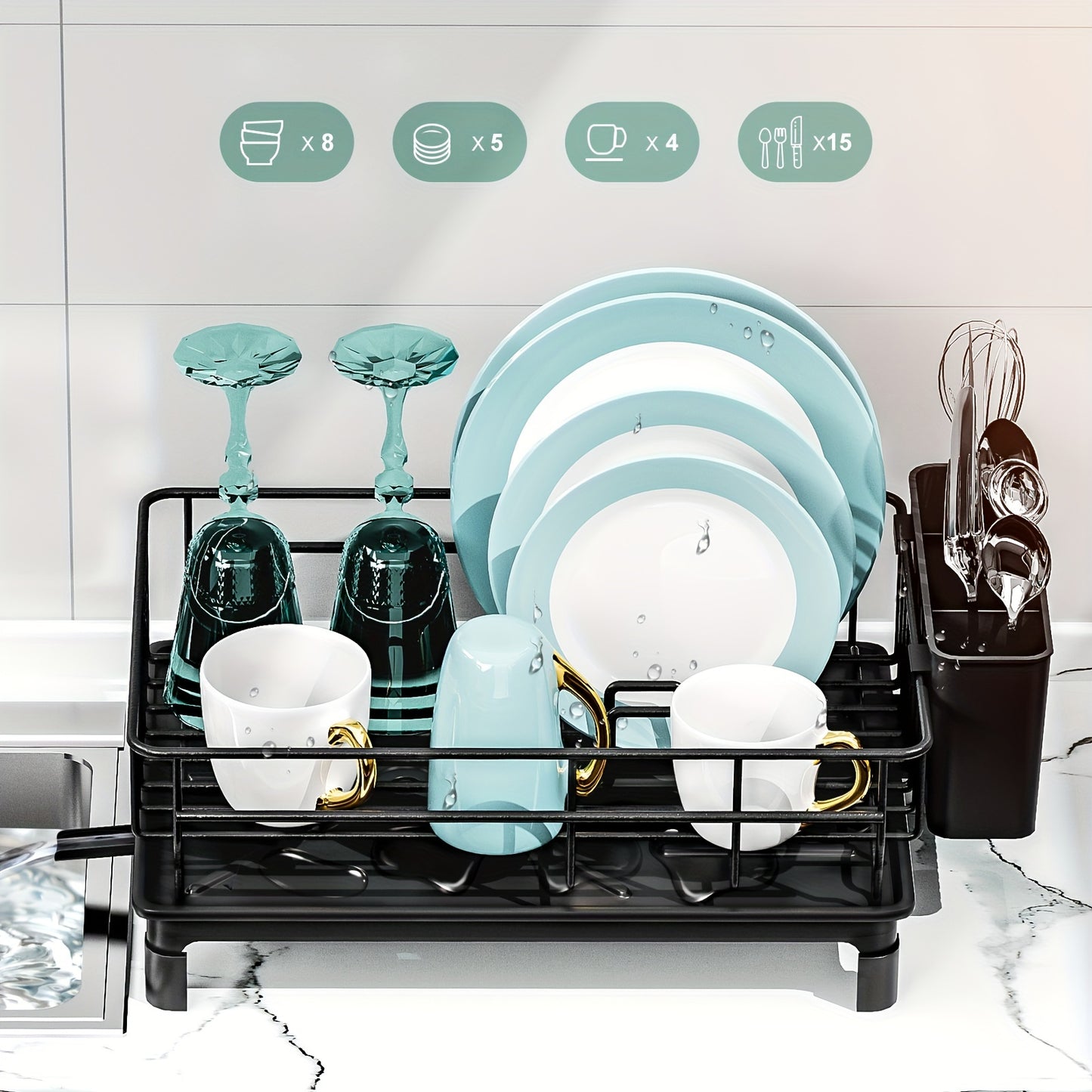 DRIPMASTER – Geschirrabtropfgestell Organizer