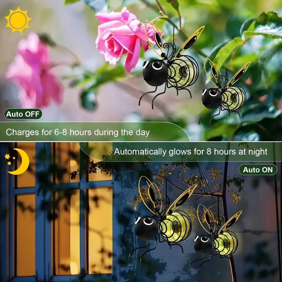 Beevanna - Hanging Solar Bee Garden Light