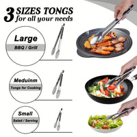 TONGIX – Stainless Steel Locking Kitchen Tongs