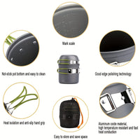 HIKEFLOW – Backpacking Cookware Kit with Fork & Spoon