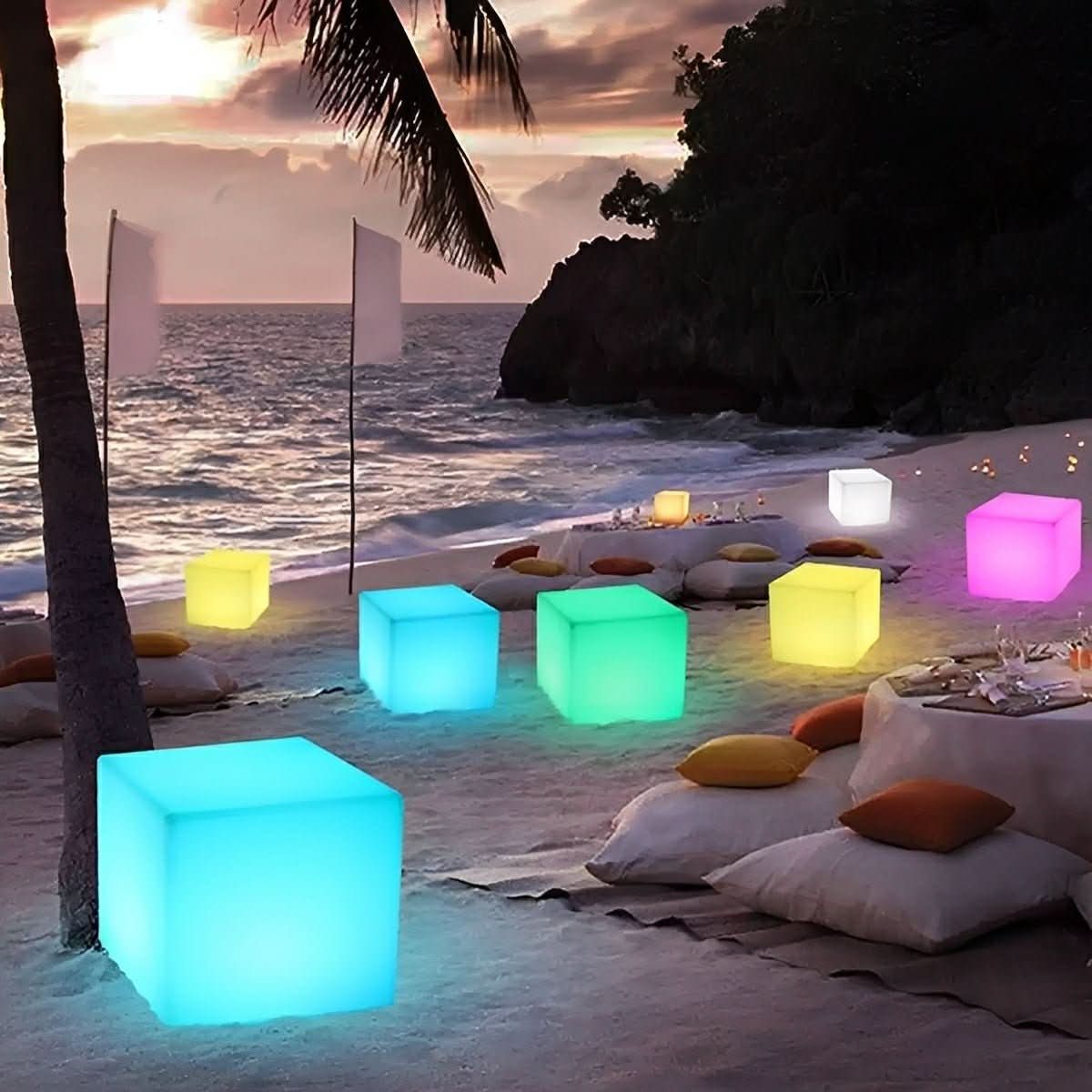 CUBECREST – Lampadaire d’extérieur pour une lumière nocturne raffinée
