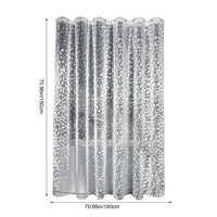 CLEARFLOW – Rideau de douche transparent étanche avec motif galets
