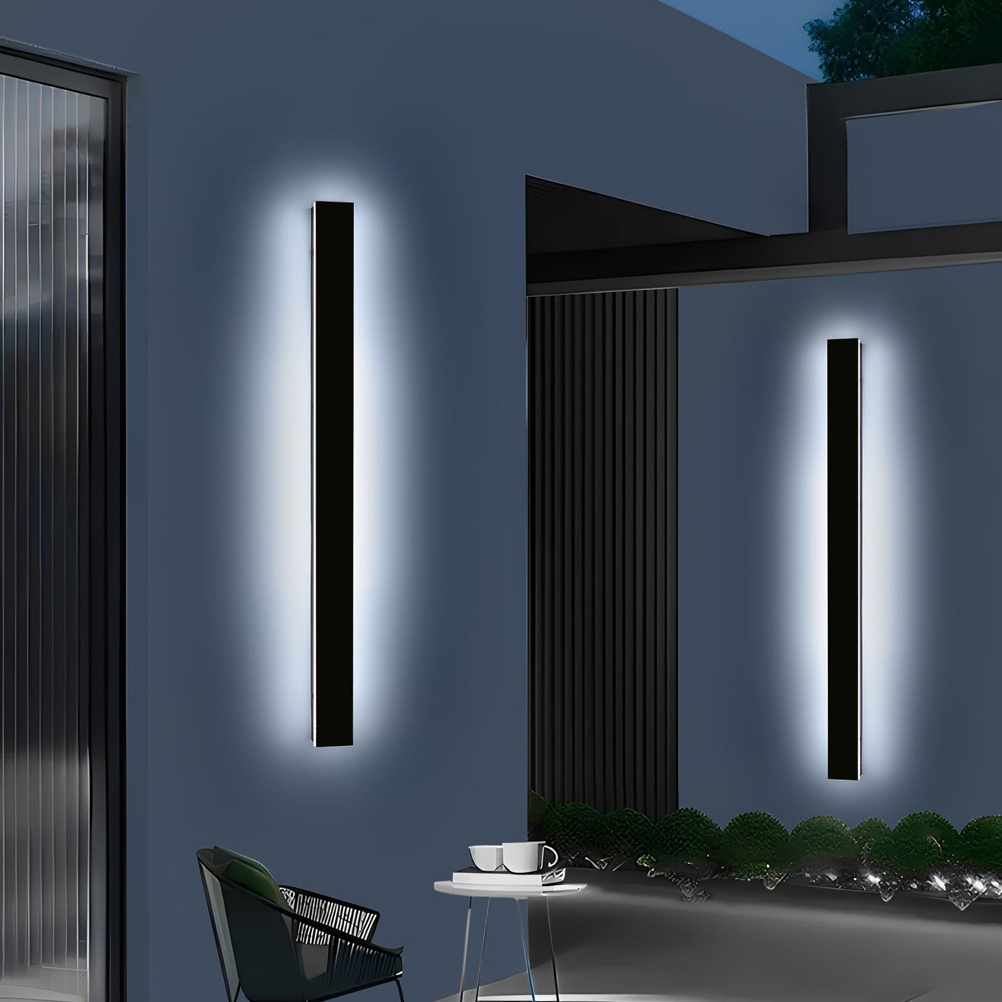 Brillanova - Dimmable Long Outdoor Wall Sconce