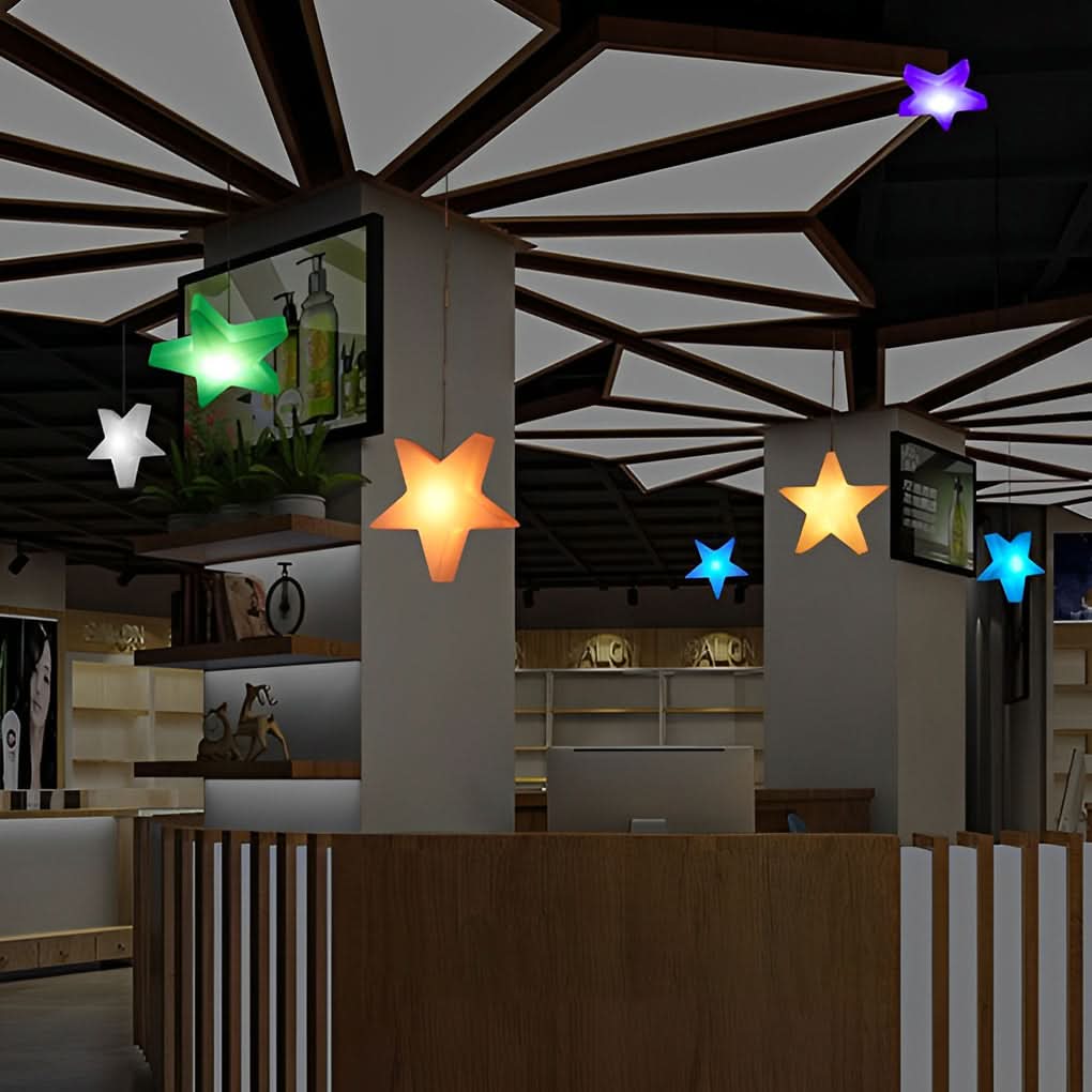 STARFEST – Colorful LED Star Christmas Lights with USB Rechargeable Glow