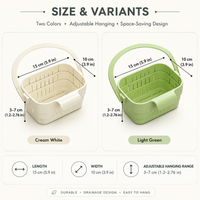 COLLAFLEX – Retractable Hanging Colander for Space-Saving Organization