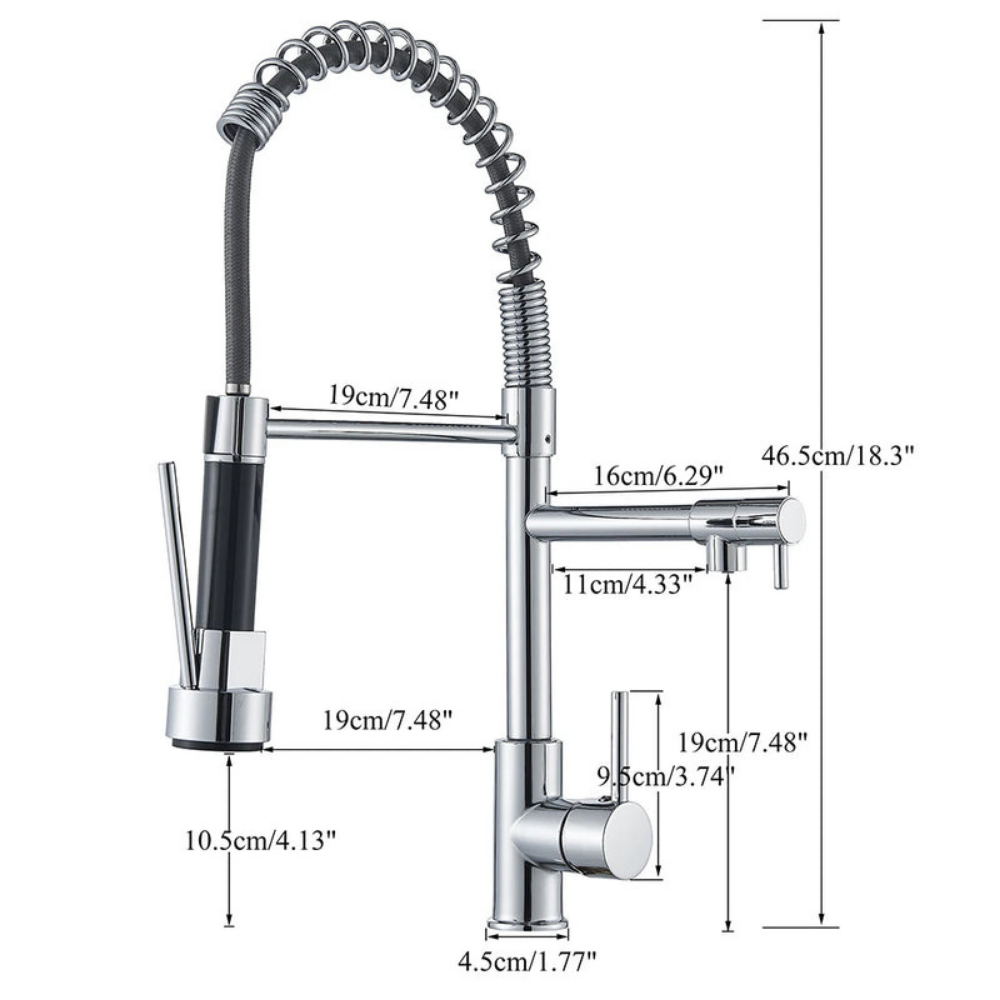 AQUASWIVEL – Pull Down Kitchen Faucet