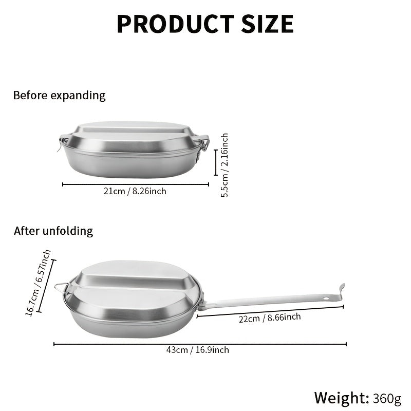 MEALTREK – Boîte à déjeuner de camping en acier inoxydable