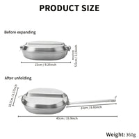 MEALTREK – Boîte à déjeuner de camping en acier inoxydable