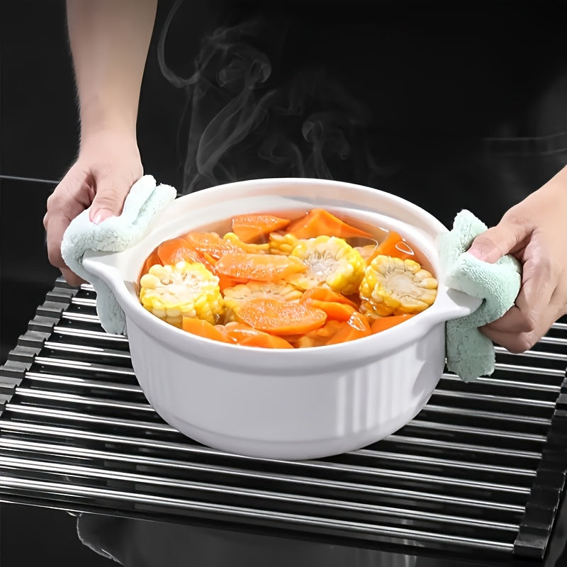 ROLLSINK – Égouttoir à vaisselle en acier inoxydable enroulable