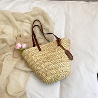 SUNHAVEN – Sac de plage tressé en paille