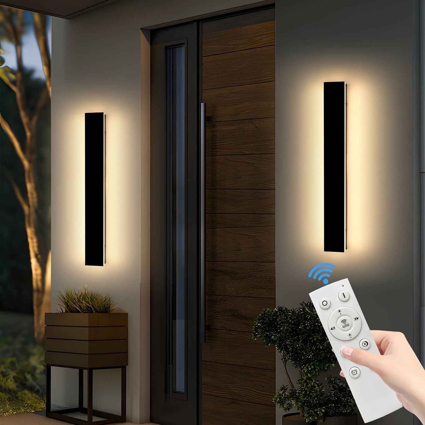 Brillanova - Dimmable Long Outdoor Wall Sconce