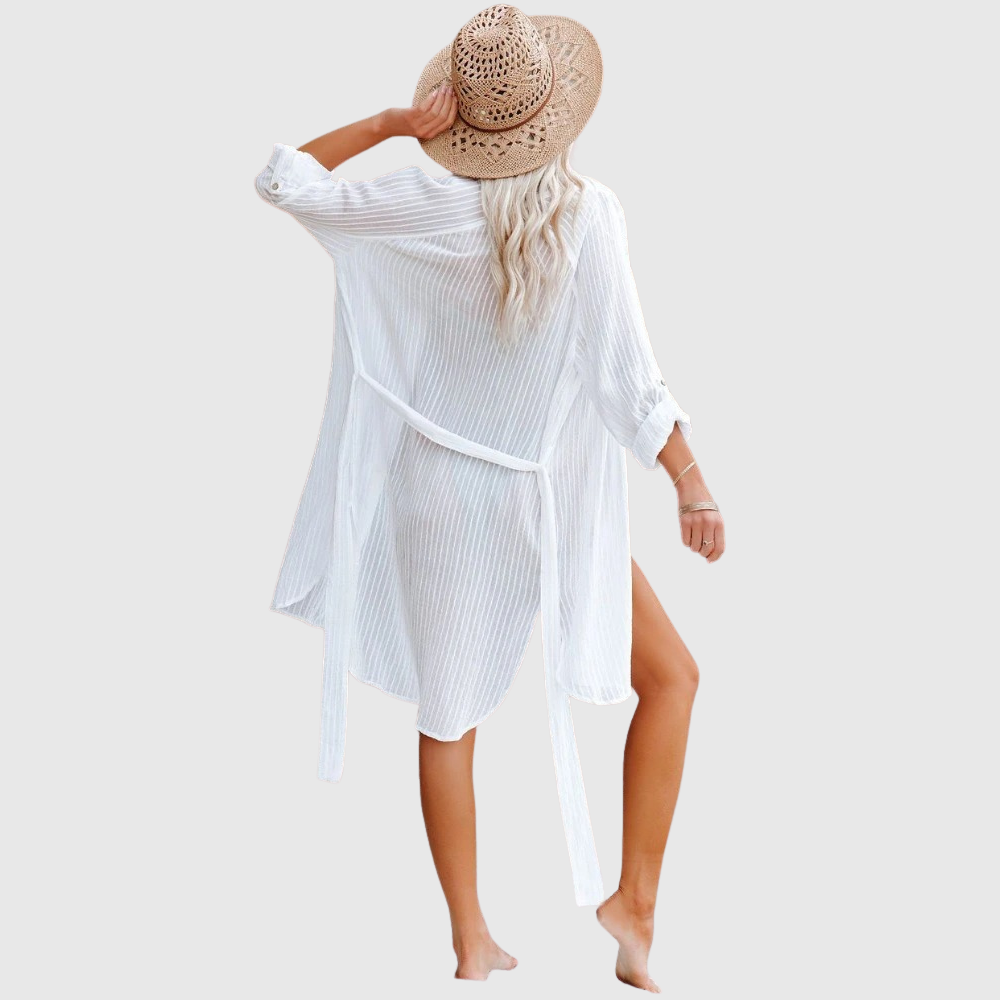 SEABLOOM – Chemise élégante de plage à porter en par-dessus