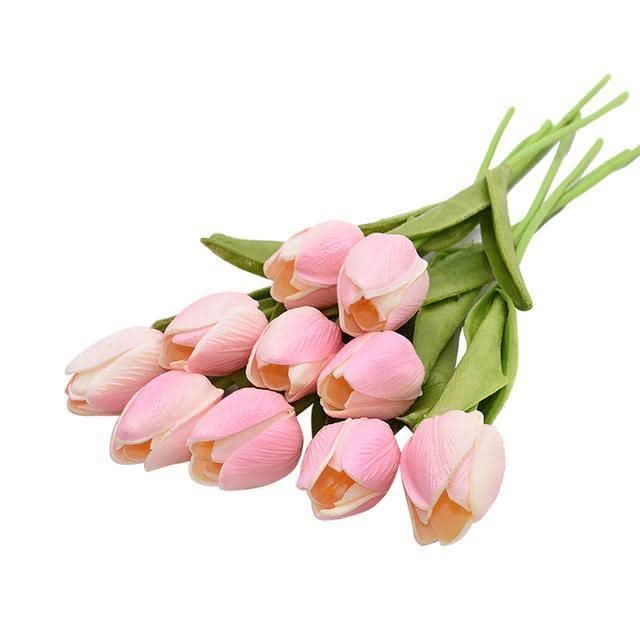 TULIPLUME – Composition florale artificielle pour une décoration de table élégante