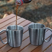 CLIPTREK – Gobelet de camping portable en acier inoxydable
