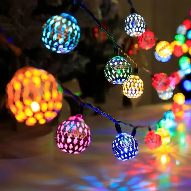 CASALORA – Marokkanische Lichterkette mit Kugeln für warmes dekoratives Licht