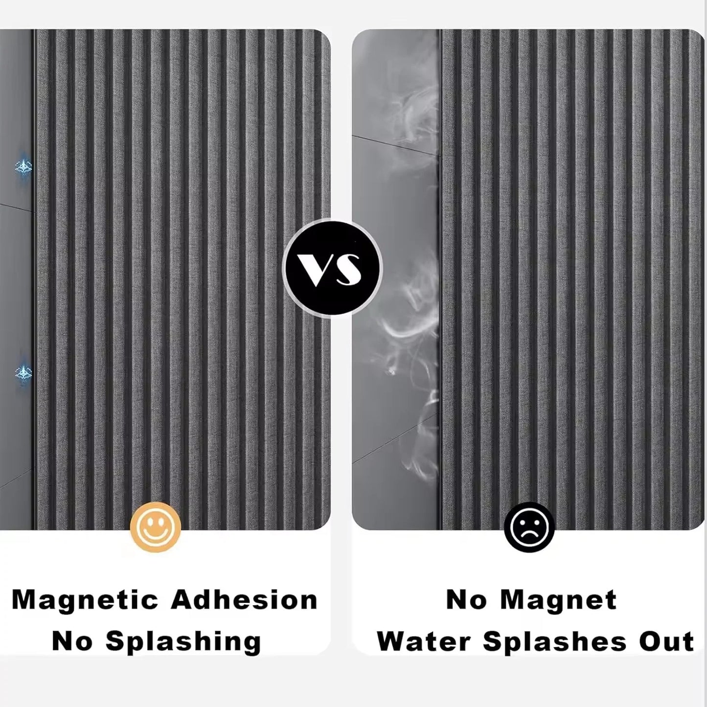 FLEXICURVE – Magnetic Foldable Shower Curtain for Walk-In Bathrooms