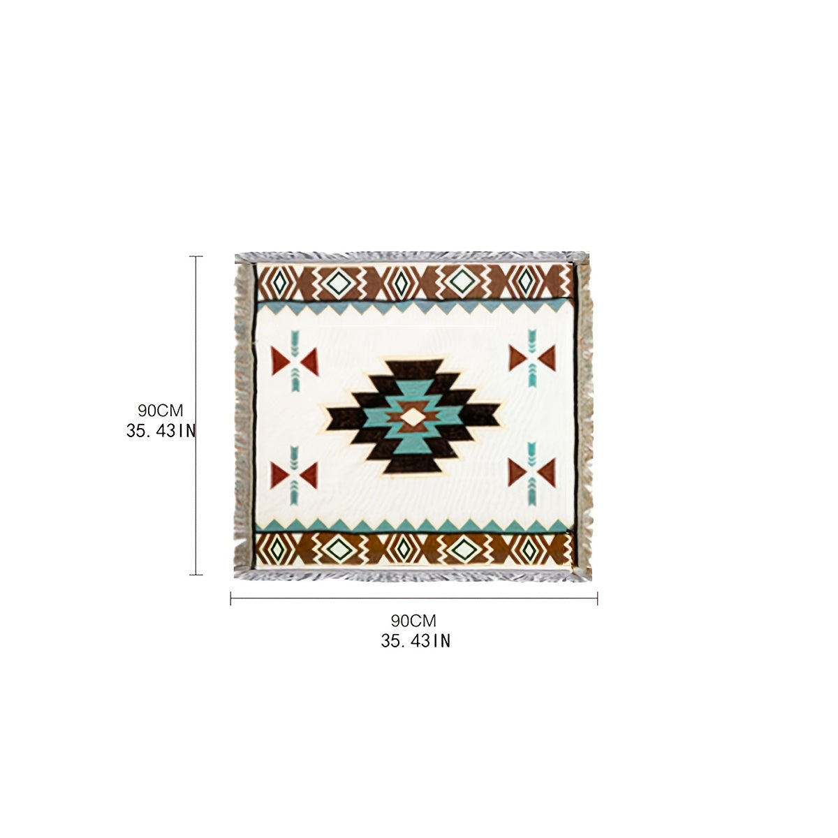 BohoLiving - Südwestlicher Jacquard-Picknickdecke