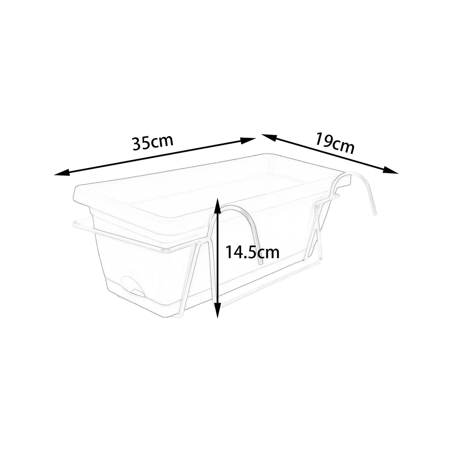 GARDENRAIL – Jardinière pour clôture de balcon