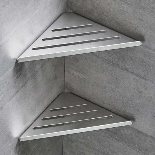 STEELCORNER – Organisateur d'étagère d'angle pour douche en acier inoxydable