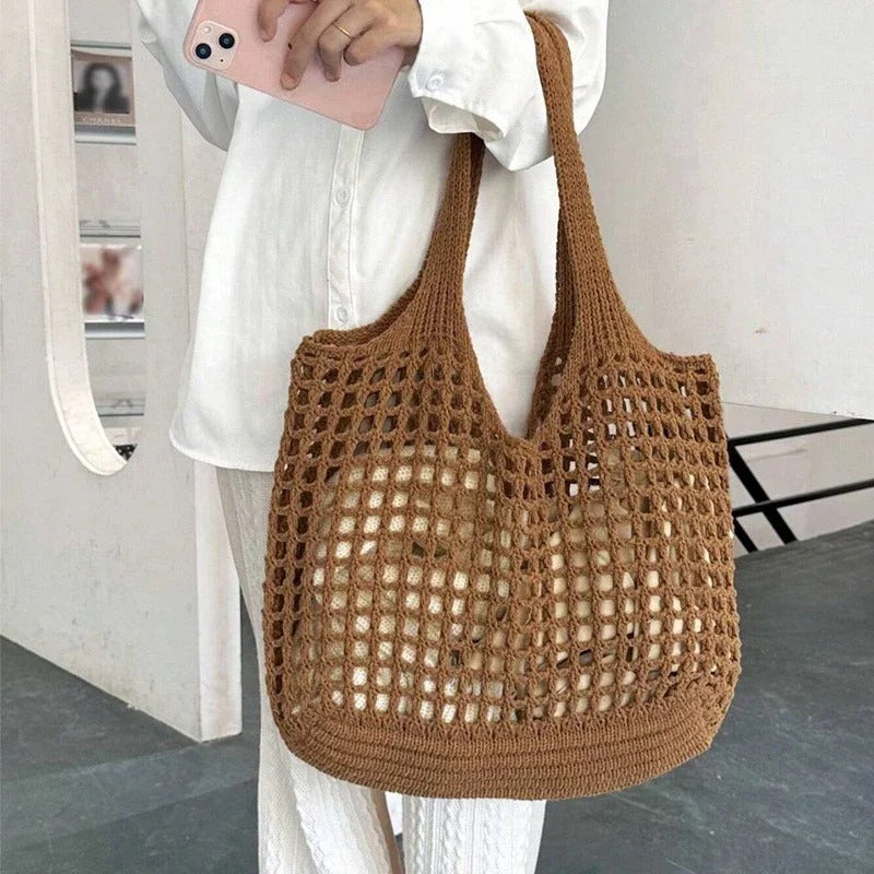 SANDWEAVE – Sac de plage en crochet tissé