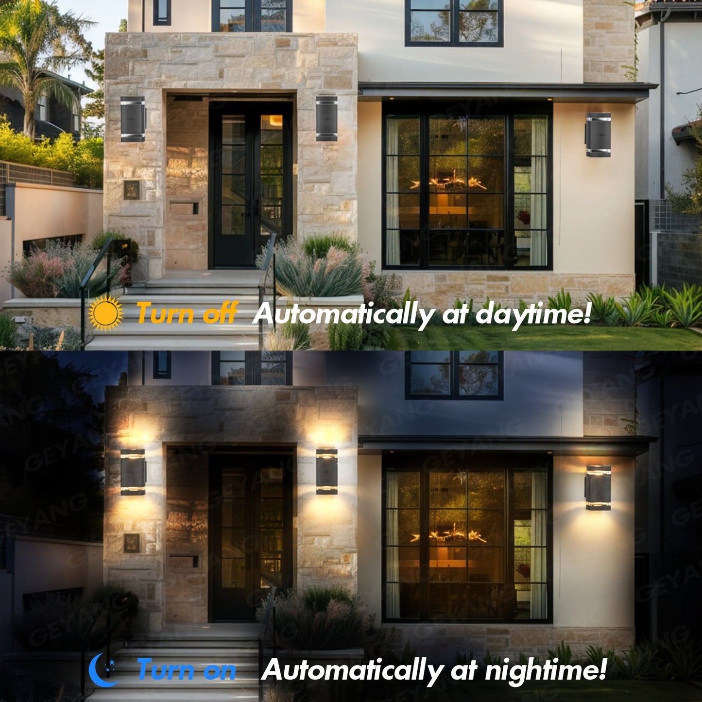 GeyaLuxe - Motion Sensor Outdoor Wall Light