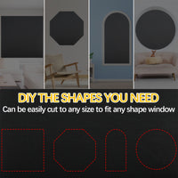 DARKFLOW – No-Drill Blackout Curtains for Home & Office Use