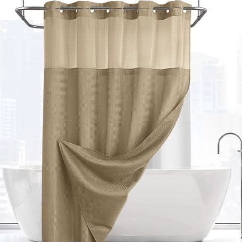 SPAELLE – Waffle Shower Curtain for Serene Bath Styling