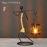 LUMIVIBE – Abstract Metal Candle Holder Sculpture