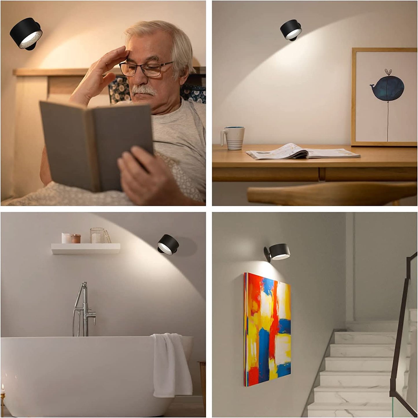 CORDORA – Lampada da parete ricaricabile per un’illuminazione d’ambiente flessibile