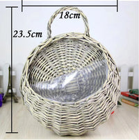 VINEHAVEN – Hanging Wicker Wall Planter Basket