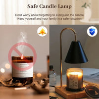 WARMELLE – Lampe chauffe-bougie avec minuterie pour des espaces de vie élégants