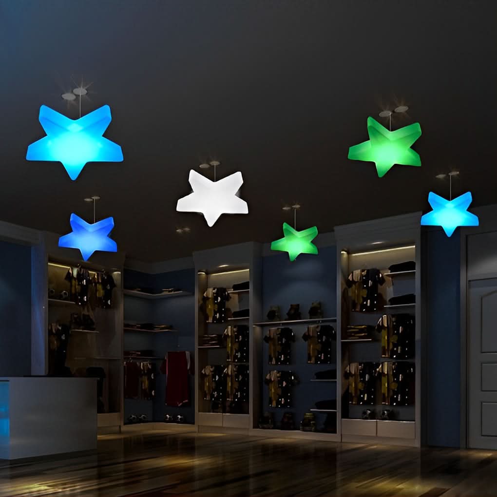 STARFEST – Colorful LED Star Christmas Lights with USB Rechargeable Glow