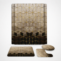 VEINELLE – Marble Print Shower Curtain for Graceful Bathroom Privacy