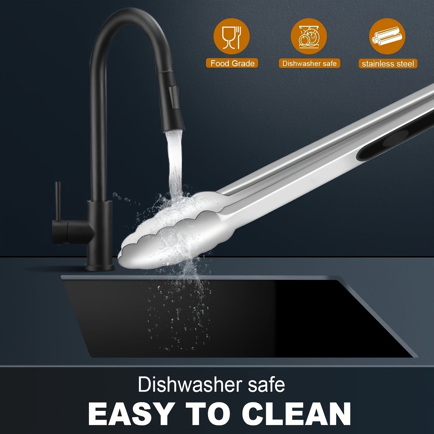 TONGIX – Stainless Steel Locking Kitchen Tongs