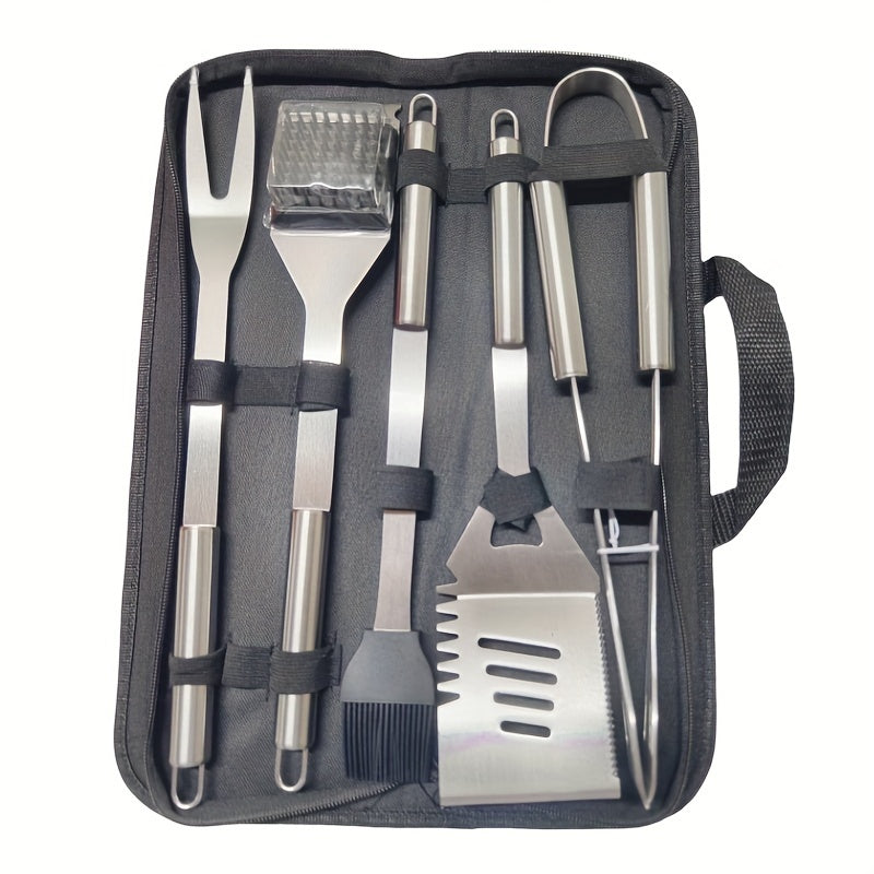 GRILLMASTER – Stainless Steel BBQ Tool Set with Carry Case