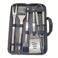 GRILLMASTER – Stainless Steel BBQ Tool Set with Carry Case