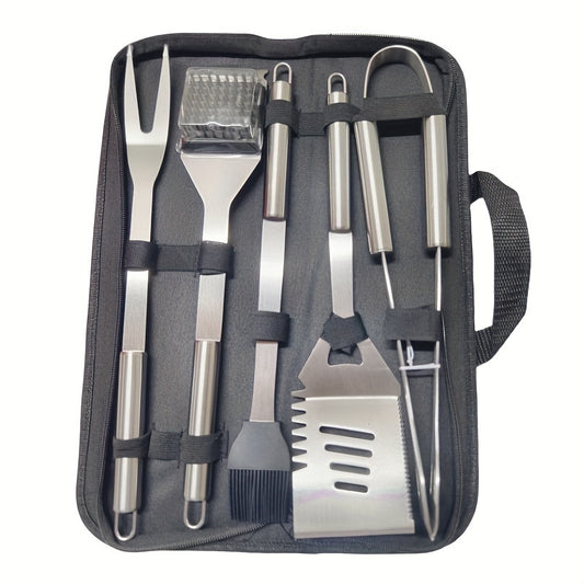 GRILLMASTER – Stainless Steel BBQ Tool Set with Carry Case