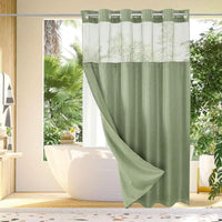 SPAELLE – Waffle Shower Curtain for Serene Bath Styling