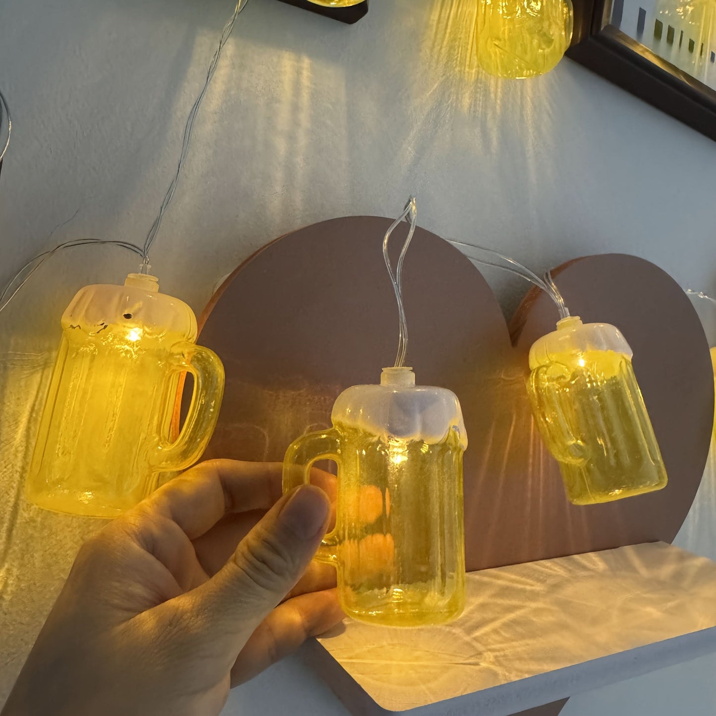 BREWGLOW – Dessus de chope de bière à LED pour un éclairage d’ambiance festif