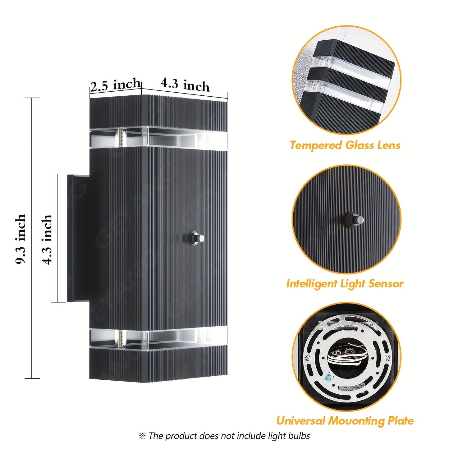 GeyaLuxe - Motion Sensor Outdoor Wall Light
